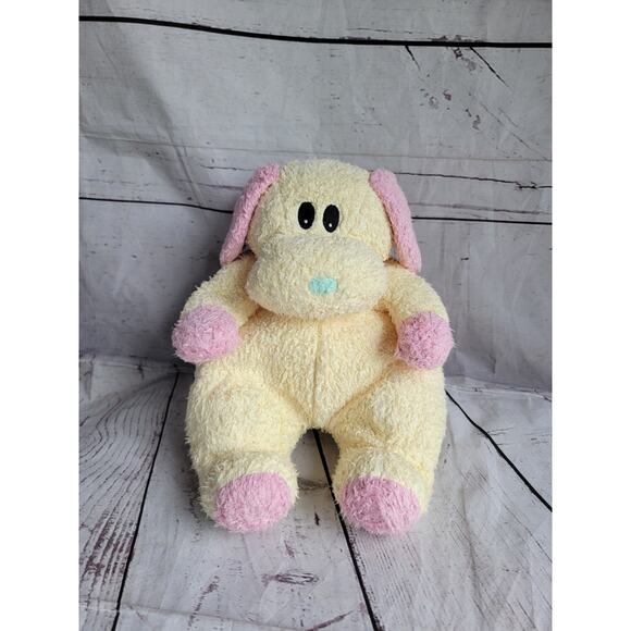Ty Baby Plush Pillow Pals Dog baby Yellow Puppy Dog Rattle 1999 Stuffed Toy - Picture 1 of 10